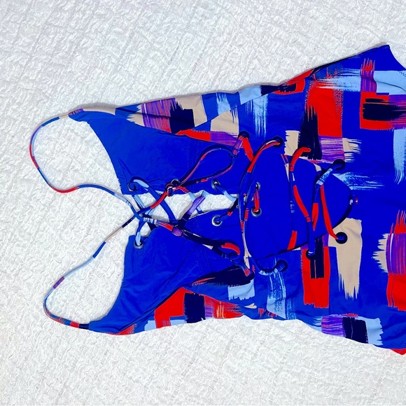 Red Carter one Piece Swimsuit multicolor size S - Picture 6 of 8